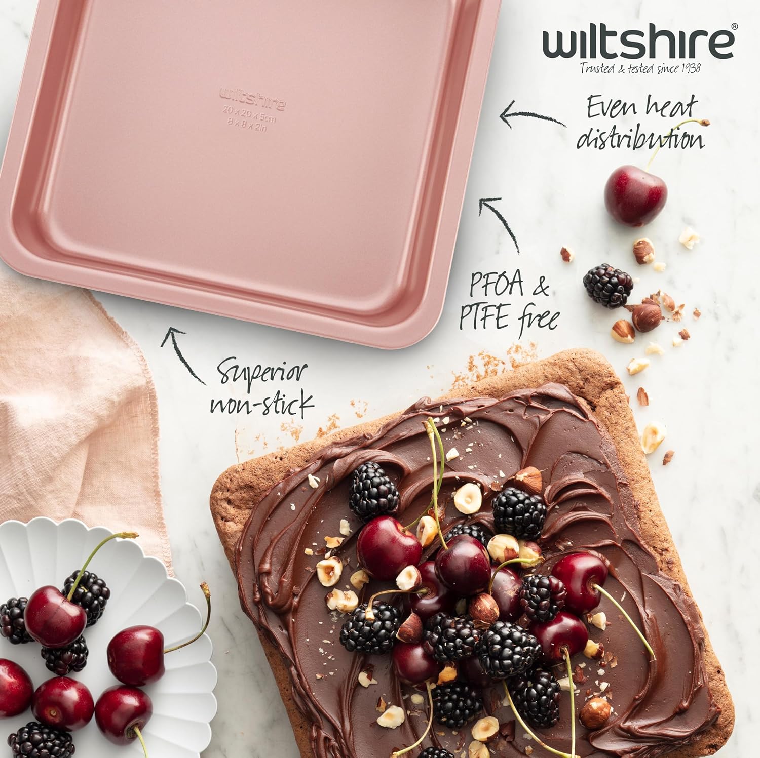 Rose Gold Square Cake Pan